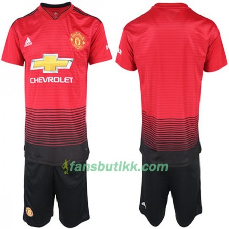 Fotballdrakt Manchester United Barn Hjemmetrøye 2018-2019 Kortermet